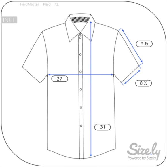 FieldMaster Men's Shirt Size XL Plaid Blue - Picture 3 of 5